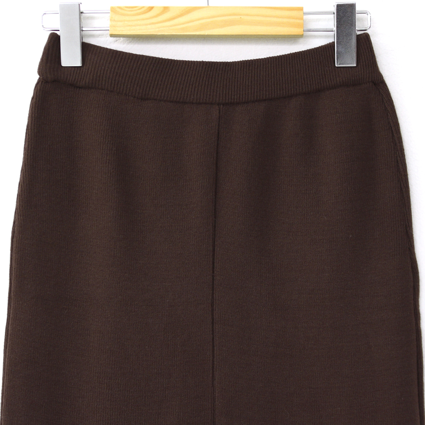 Knit Mermaid Long Skirt Midi Span High Back