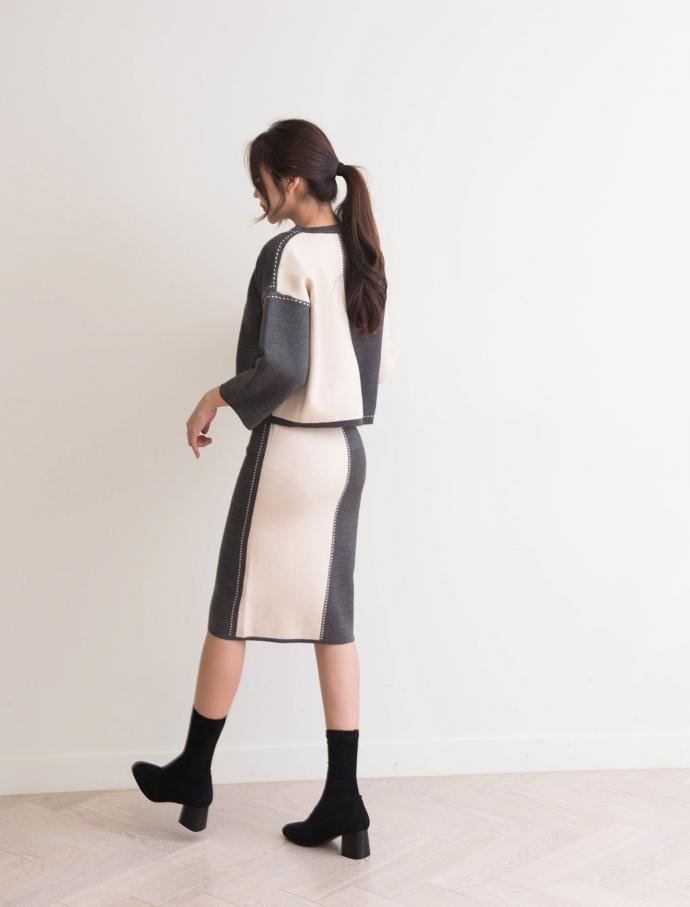 Kane's Slim Suede Middle Angle Boots 6cm Span A