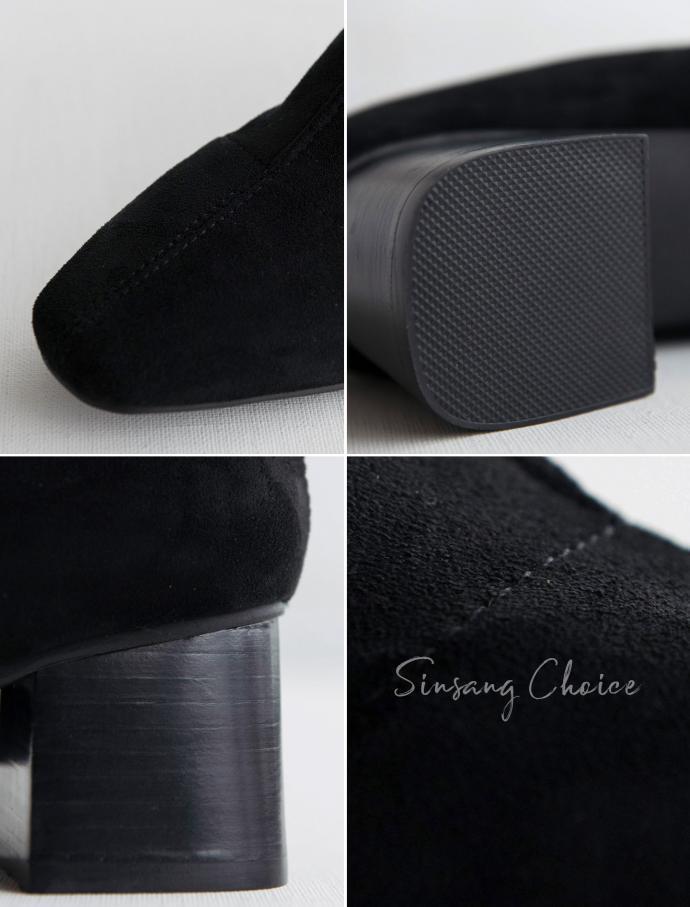 Kane's Slim Suede Middle Angle Boots 6cm Span A