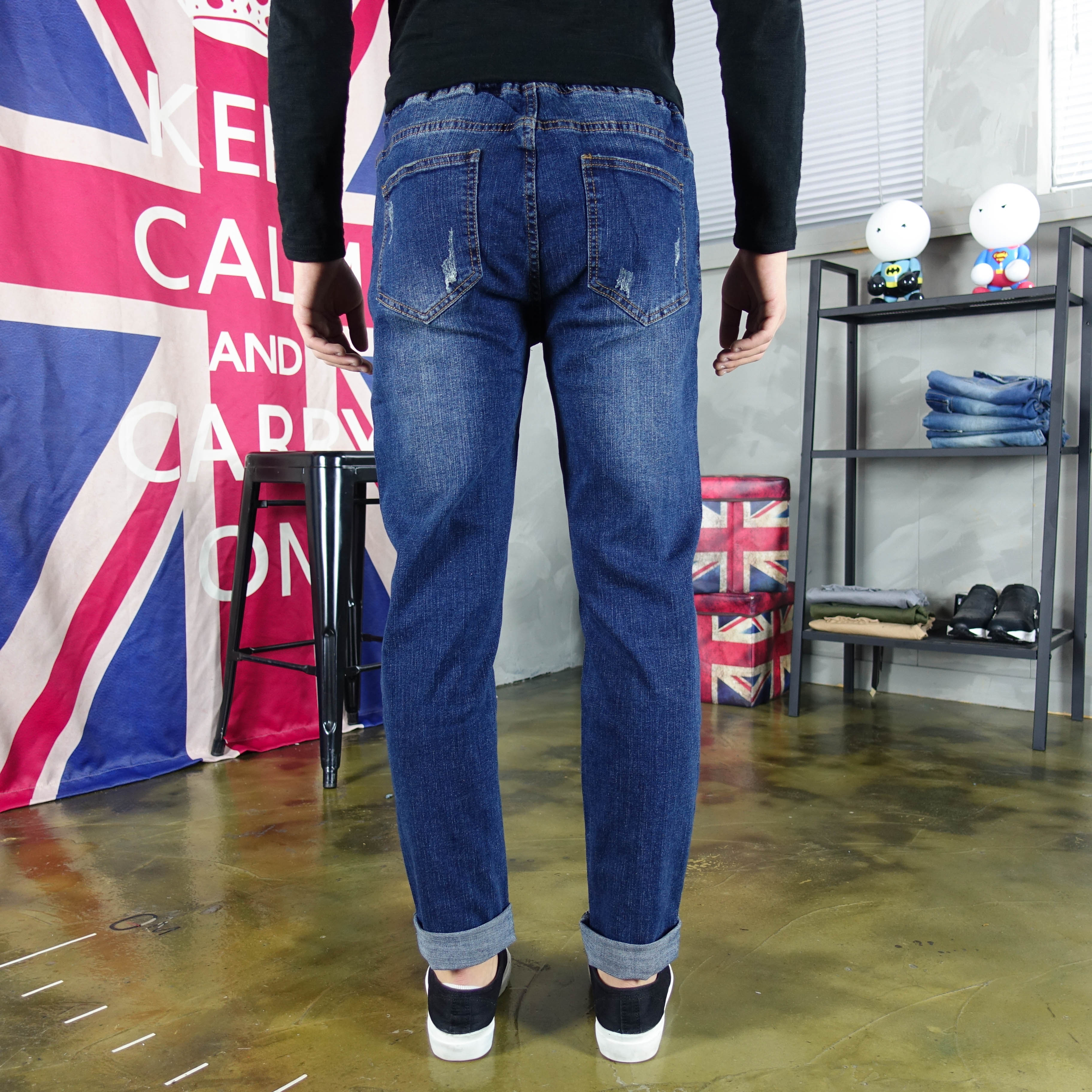 Korea Jeans Pants Men's Bending Jeans Jeans Big