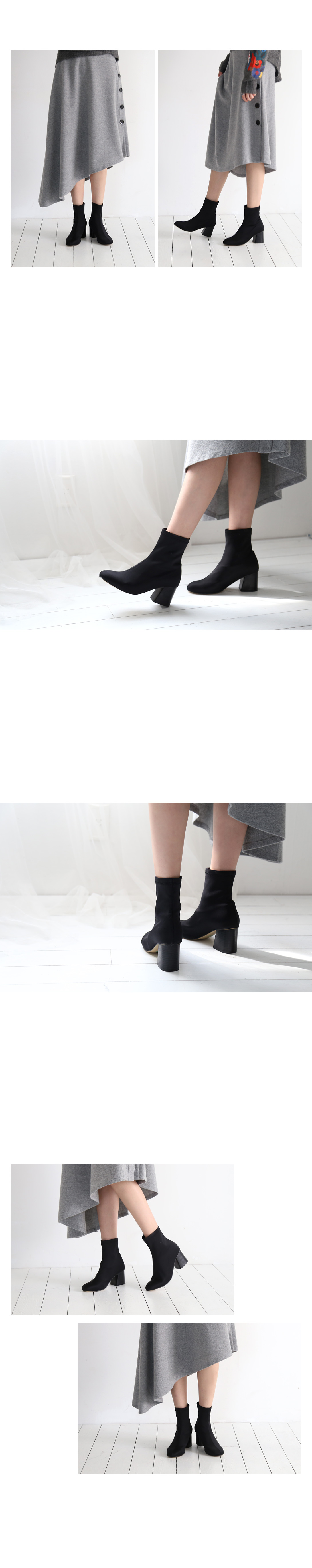 Suede Neo Flange Socks Angle Boots Hill Ankle Midd