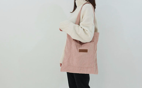Domestic Golden pocket Eco-bag 4 colors Corduroy D
