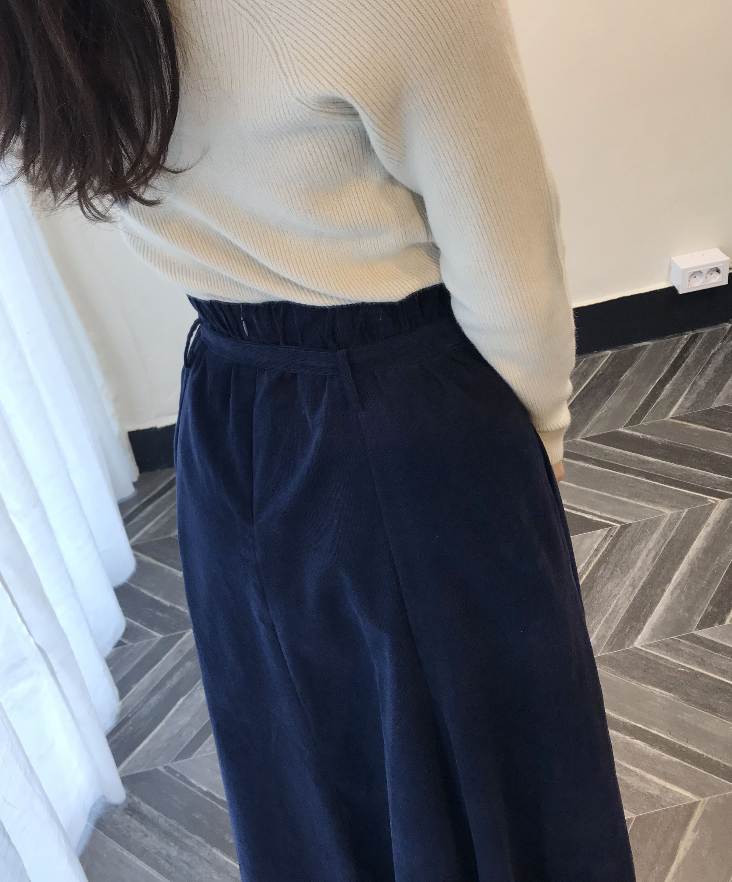 Long skirt 2color skirt autumn