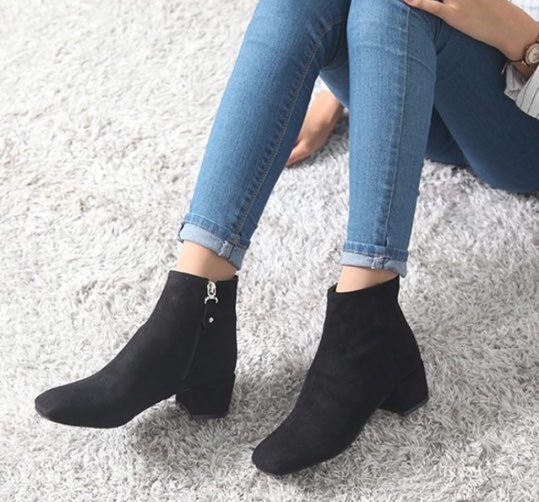 Suede Angle Boots Material Chic Mood Trendy Stylis