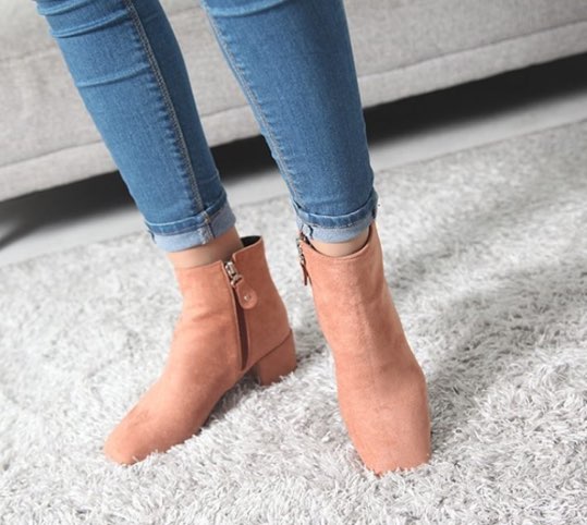 Suede Angle Boots Material Chic Mood Trendy Stylis