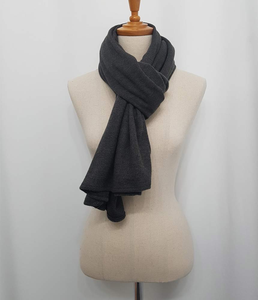 Basic Wool Knit Muffler Shawl Mini Petite Couple I