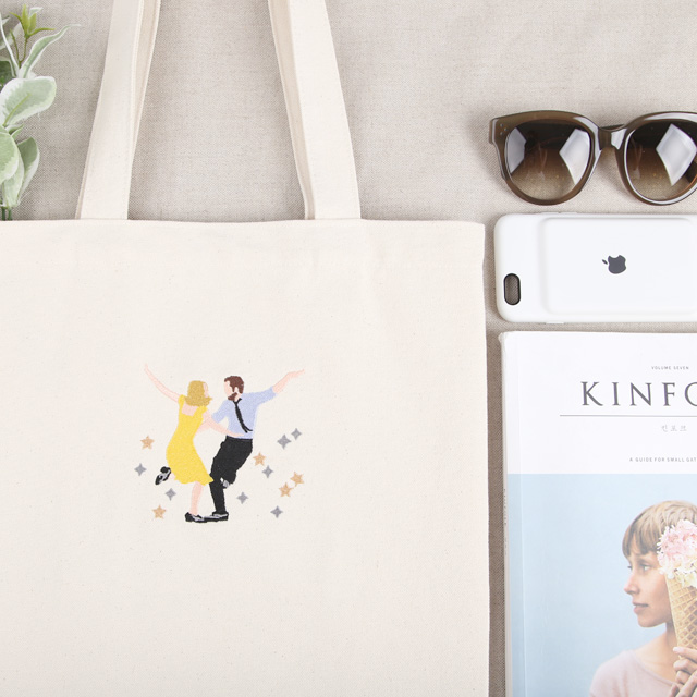 Lara Land Embroidery Eco Bag embroidery Women's