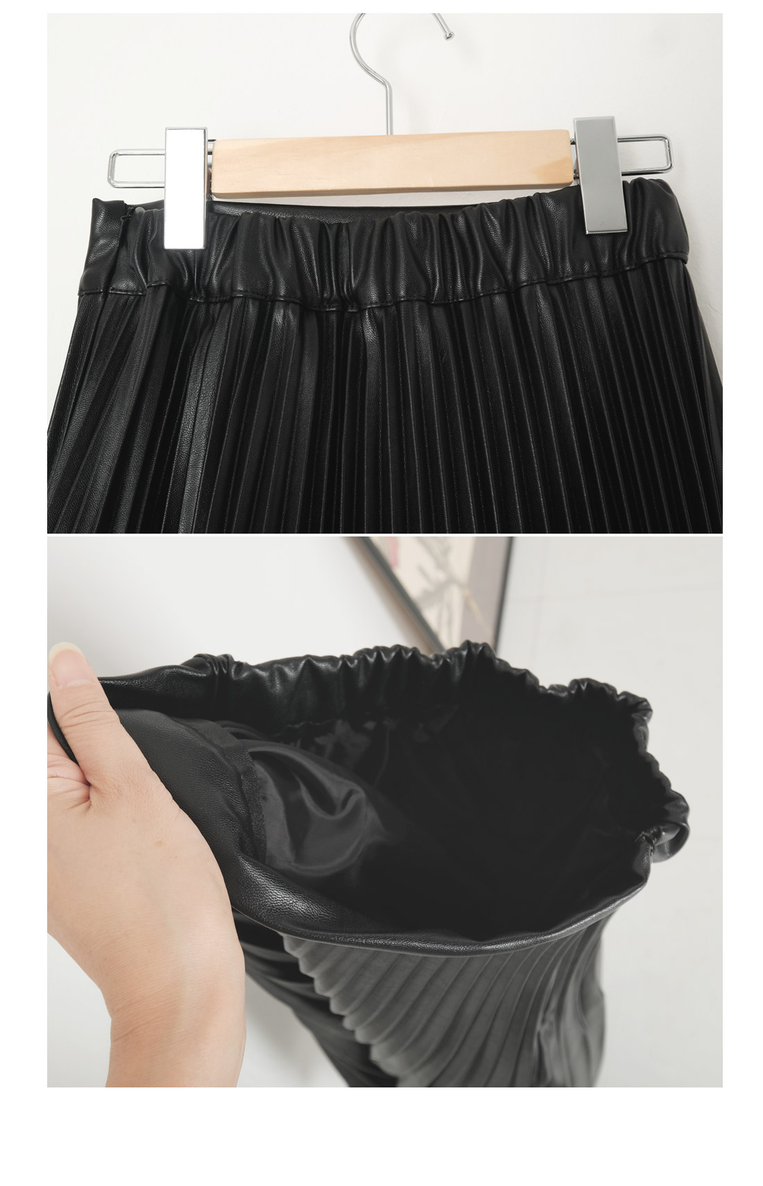 Bloom Mono Premium Reza Long Pleated Skirt Easy Bl