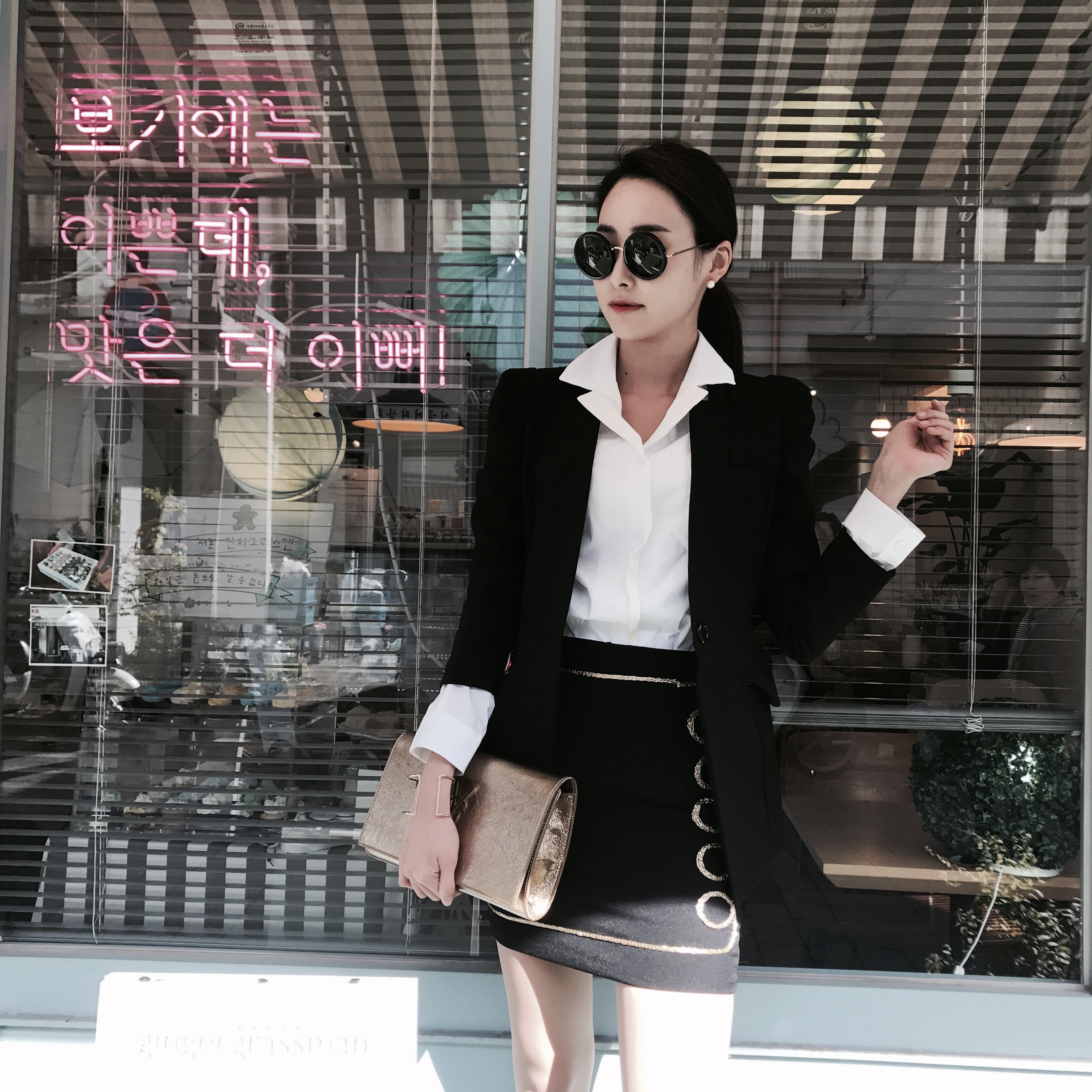 Gold ring skirt pants mini skirt sexy girl crush l