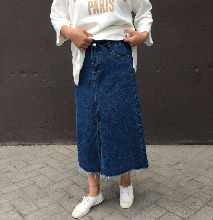 Denim Skirt This line Daily denim skirts Coats and