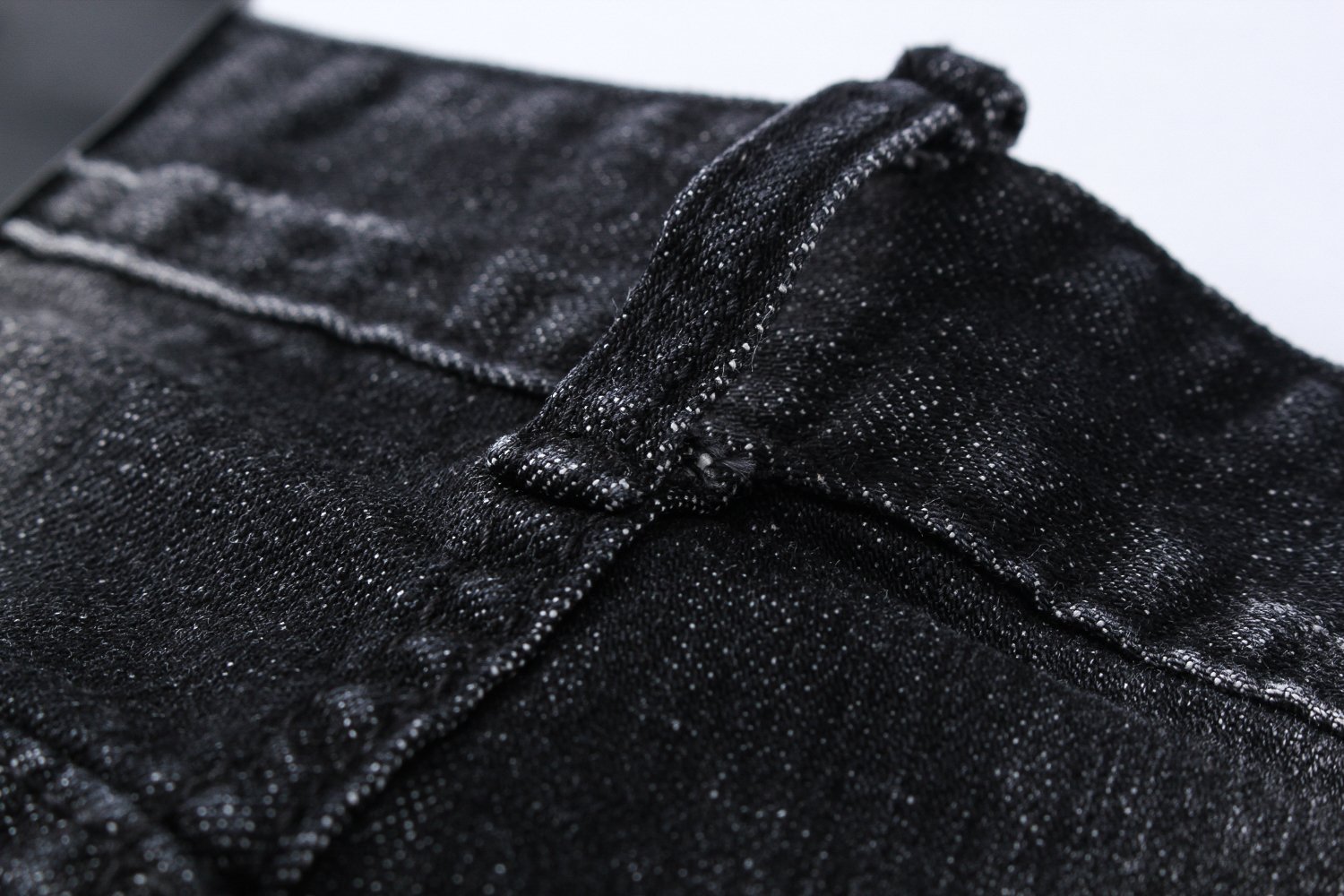 Korea Jeans Pants DiSquared 2 Black Leather Patch 