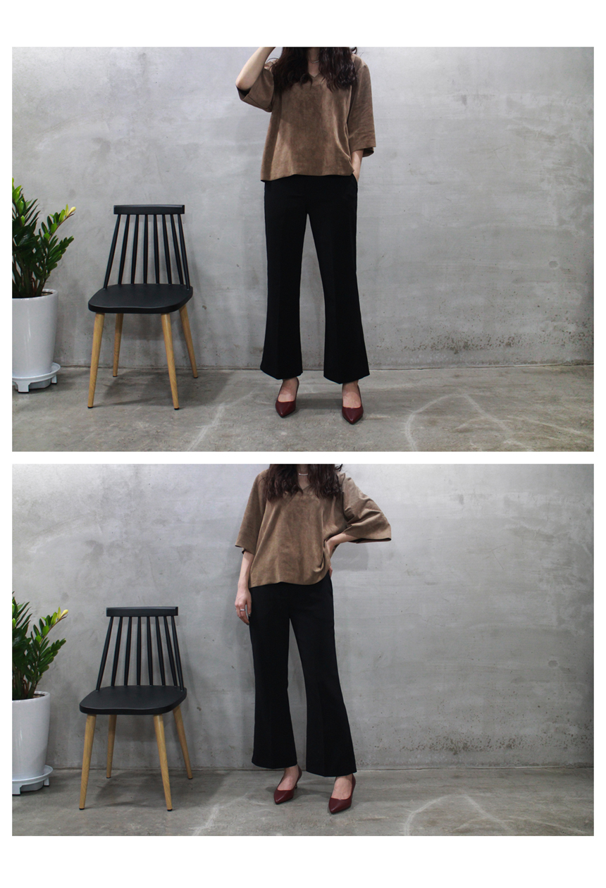 Handmade Cowhide Stiletto Mid Hill 5cm Women's 