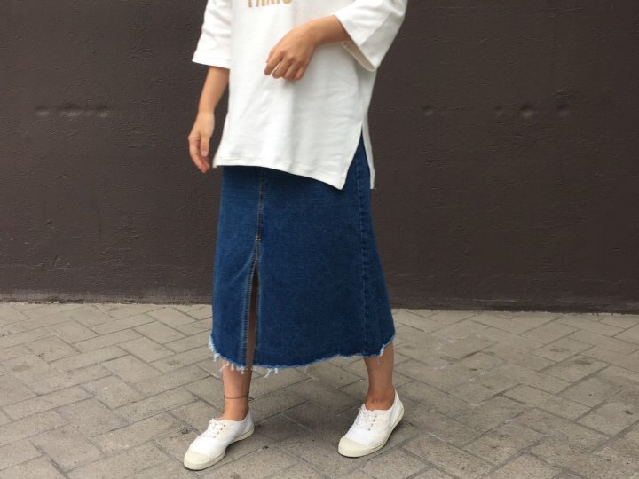 Denim Skirt This line Daily denim skirts Coats and