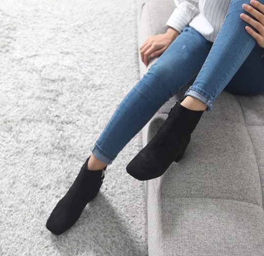 Suede Angle Boots Material Chic Mood Trendy Stylis