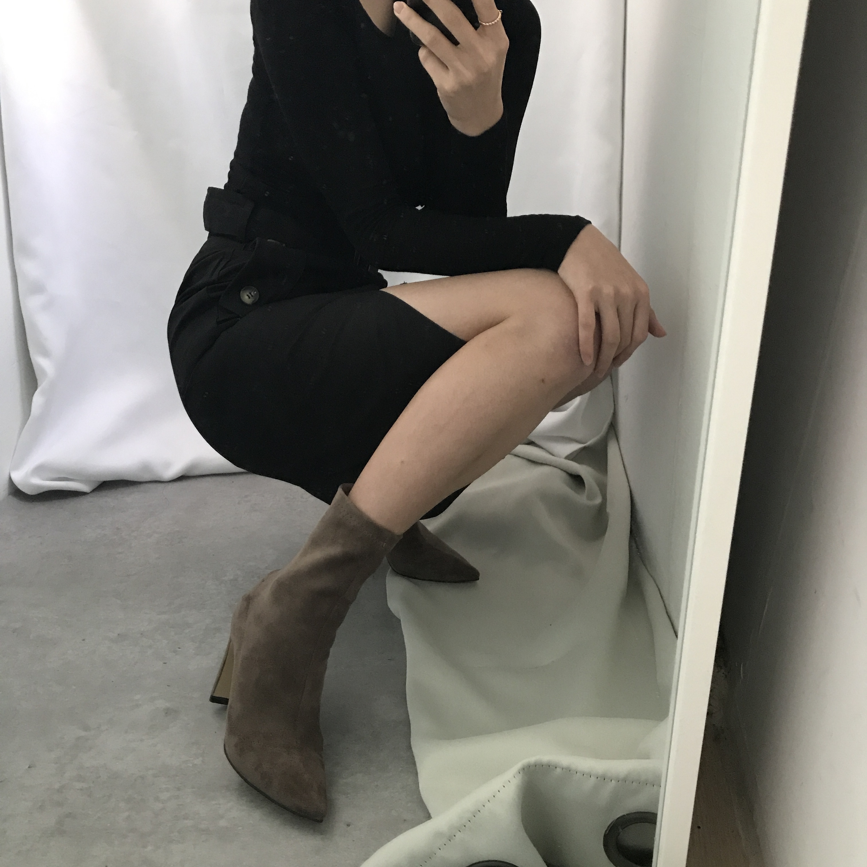 Suede angle boots 20s 4455 size 66 women