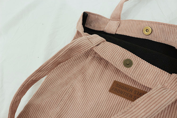 Domestic Golden pocket Eco-bag 4 colors Corduroy D