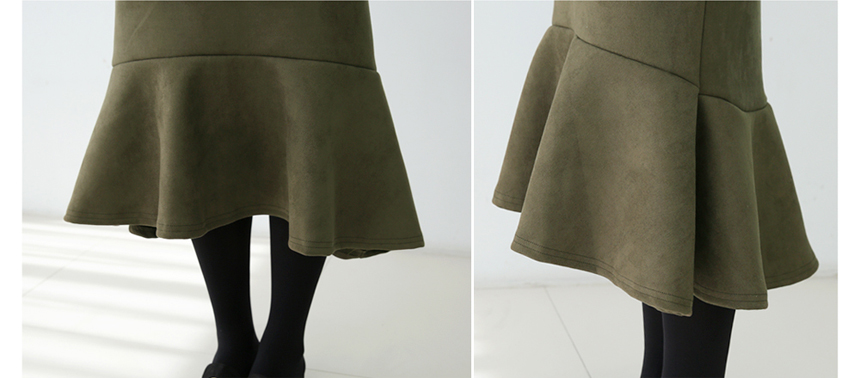 Suede mommy skirt Grain autumn long Neoprene bandi