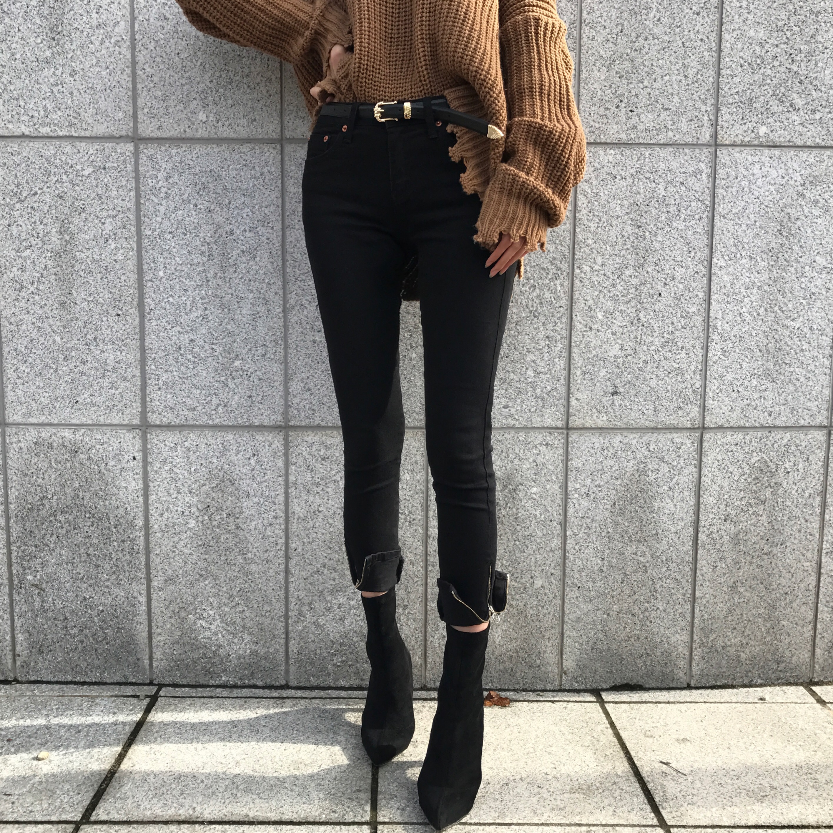 Suede angle boots 20s 4455 size 66 women