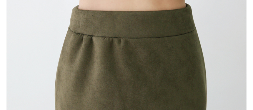 Suede mommy skirt Grain autumn long Neoprene bandi