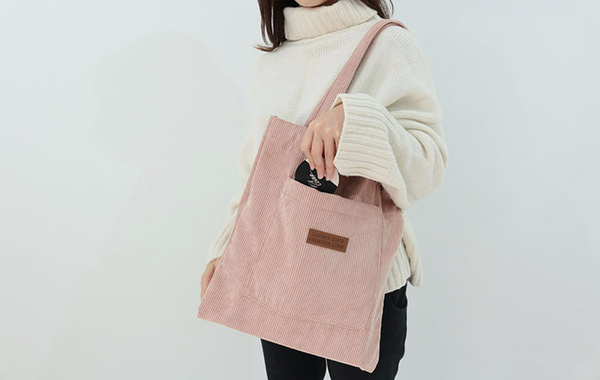 Domestic Golden pocket Eco-bag 4 colors Corduroy D