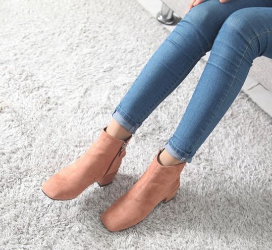 Suede Angle Boots Material Chic Mood Trendy Stylis