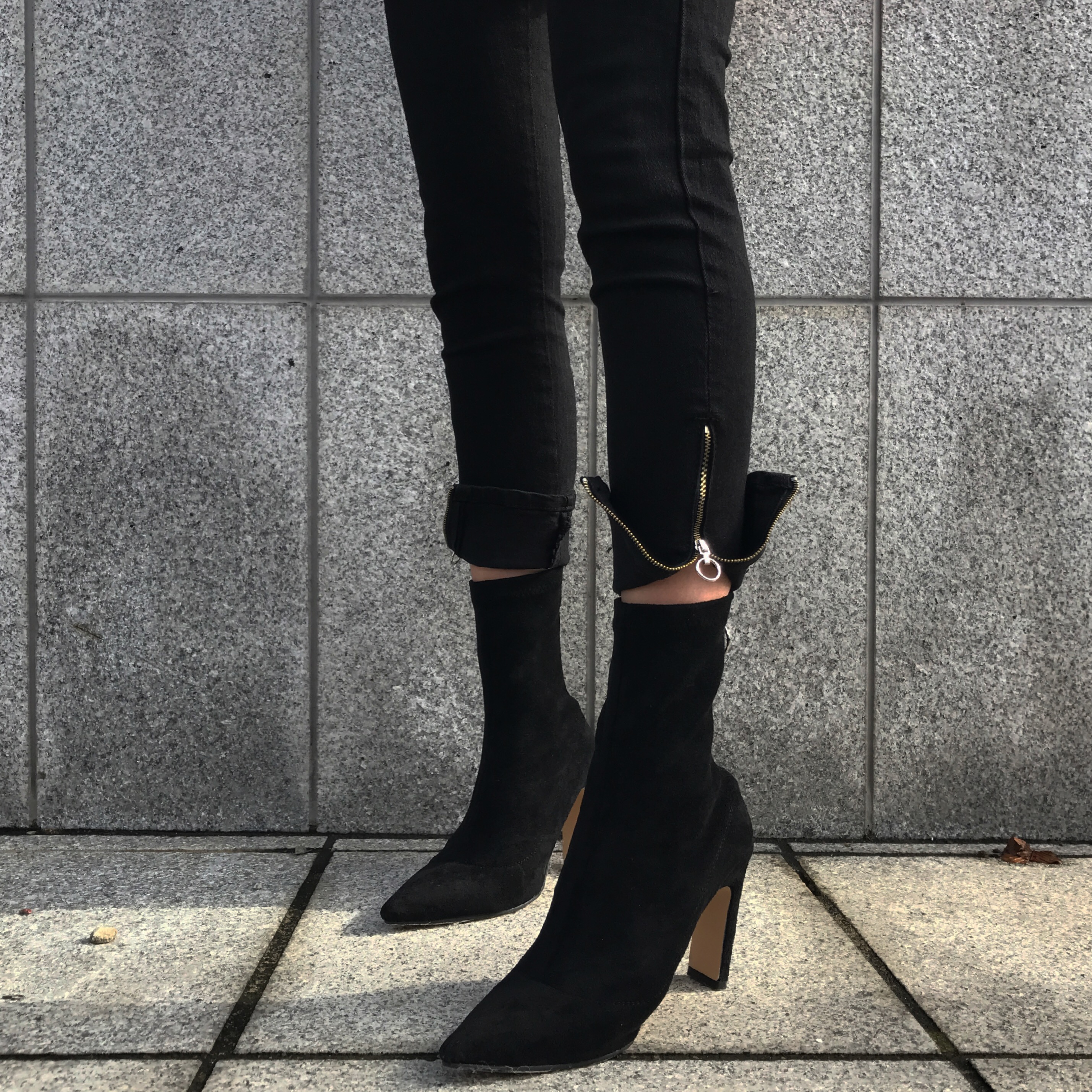 Suede angle boots 20s 4455 size 66 women