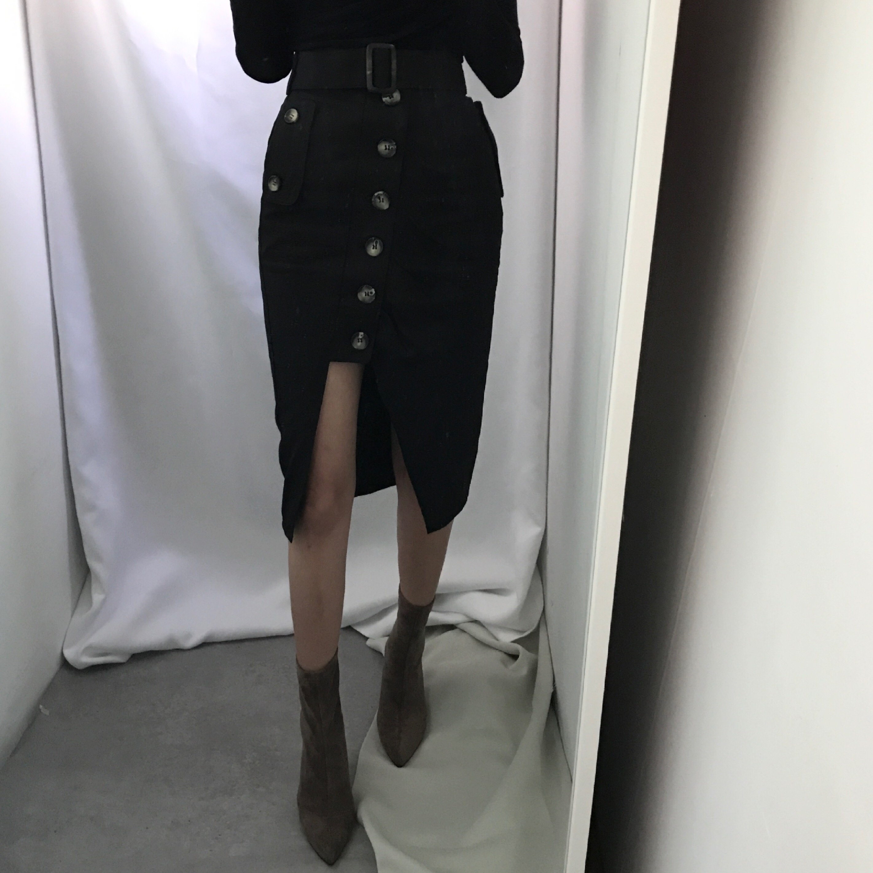 Suede angle boots 20s 4455 size 66 women