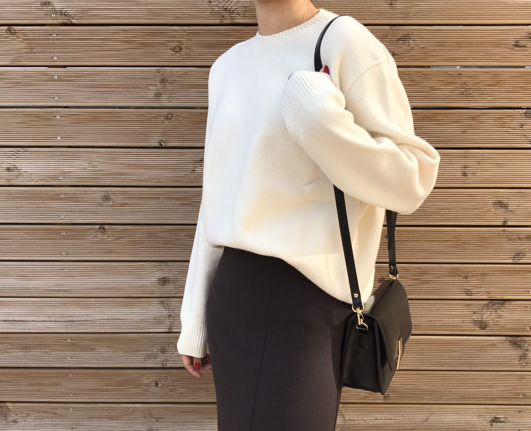 Autumn H line high waist long skirts coordination 