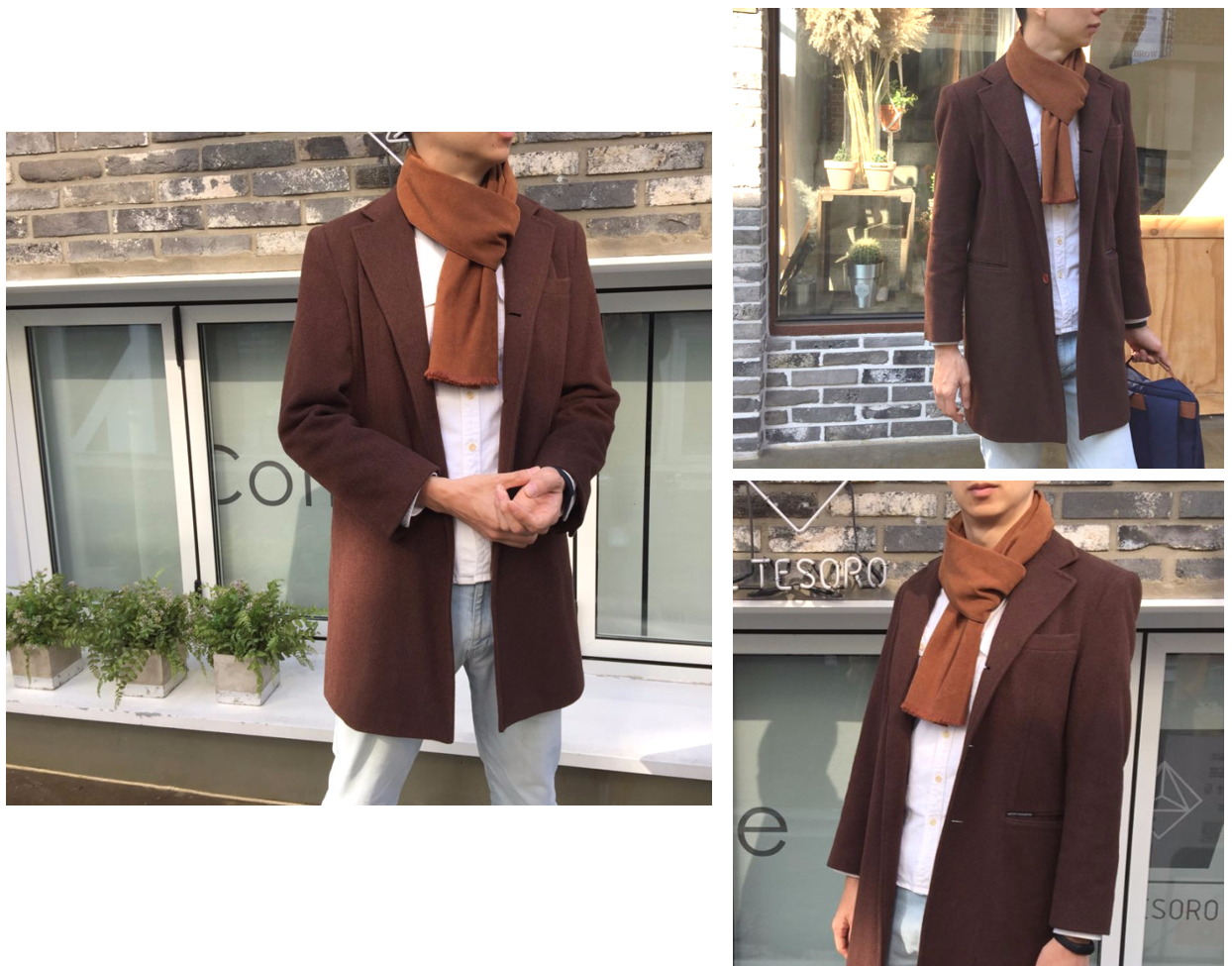 Unisex muffler Autumn winter shawl Man male Couple