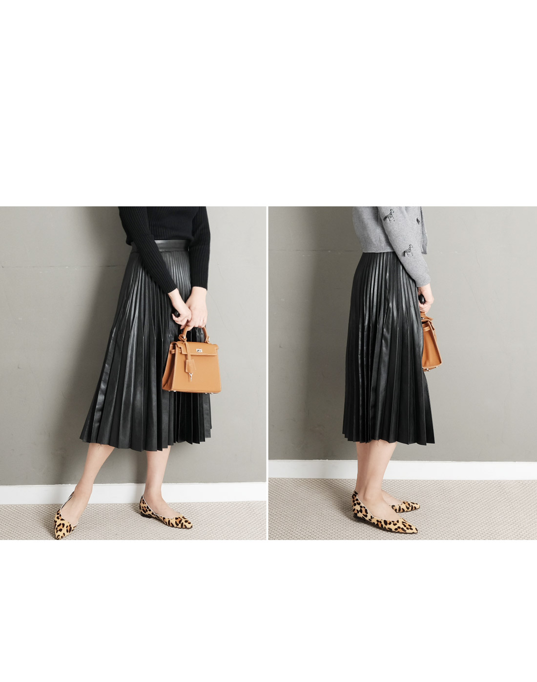 Bloom Mono Premium Reza Long Pleated Skirt Easy Bl