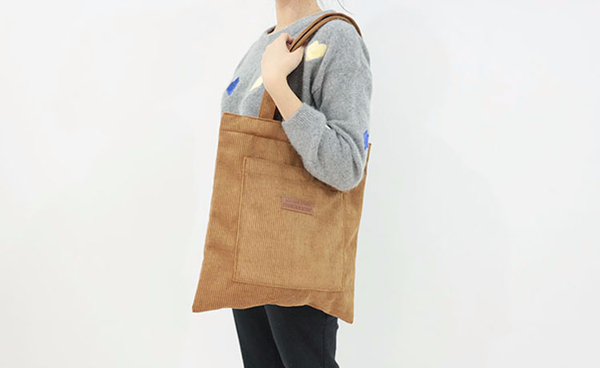 Domestic Golden pocket Eco-bag 4 colors Corduroy D