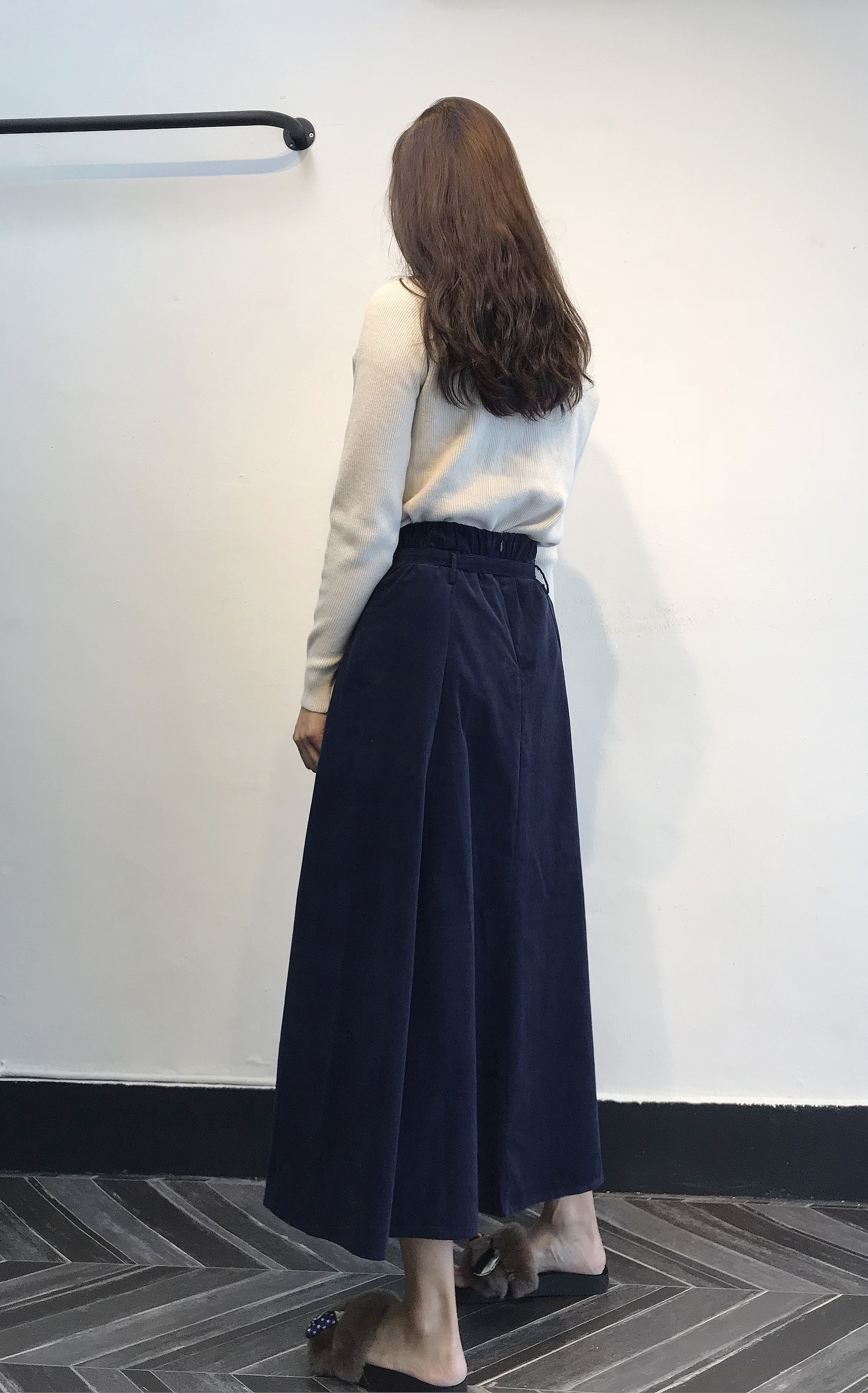 Long skirt 2color skirt autumn