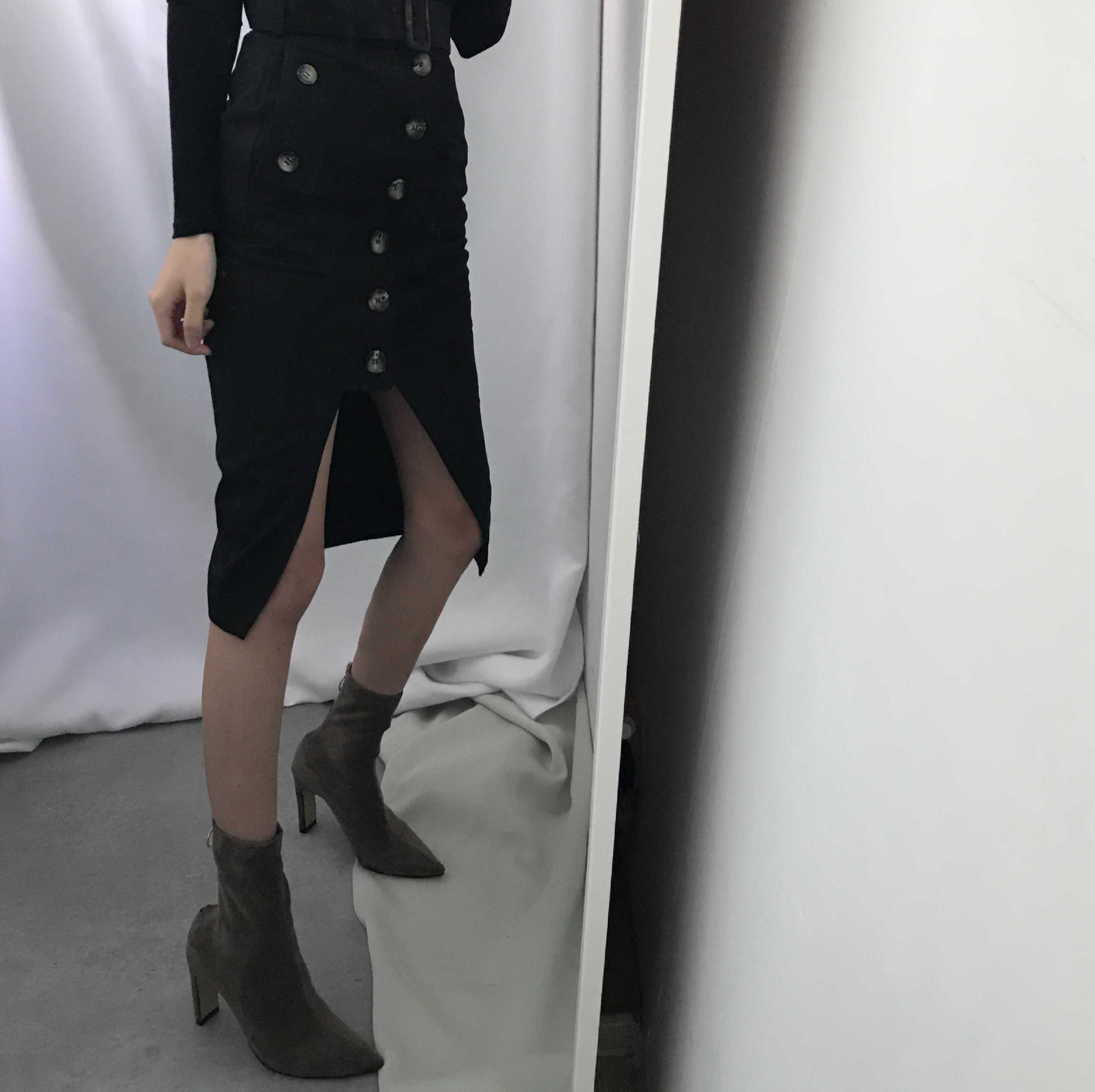 Suede angle boots 20s 4455 size 66 women