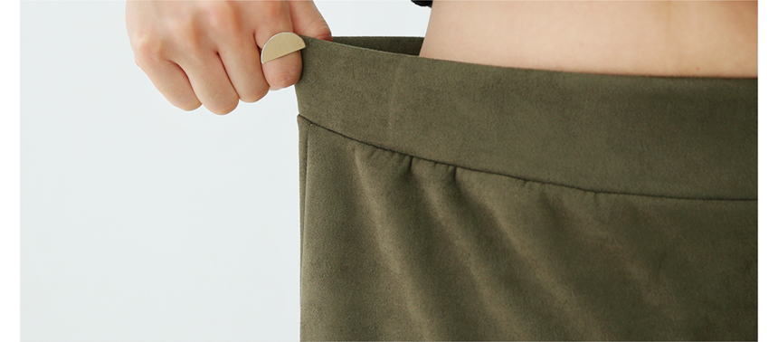 Suede mommy skirt Grain autumn long Neoprene bandi