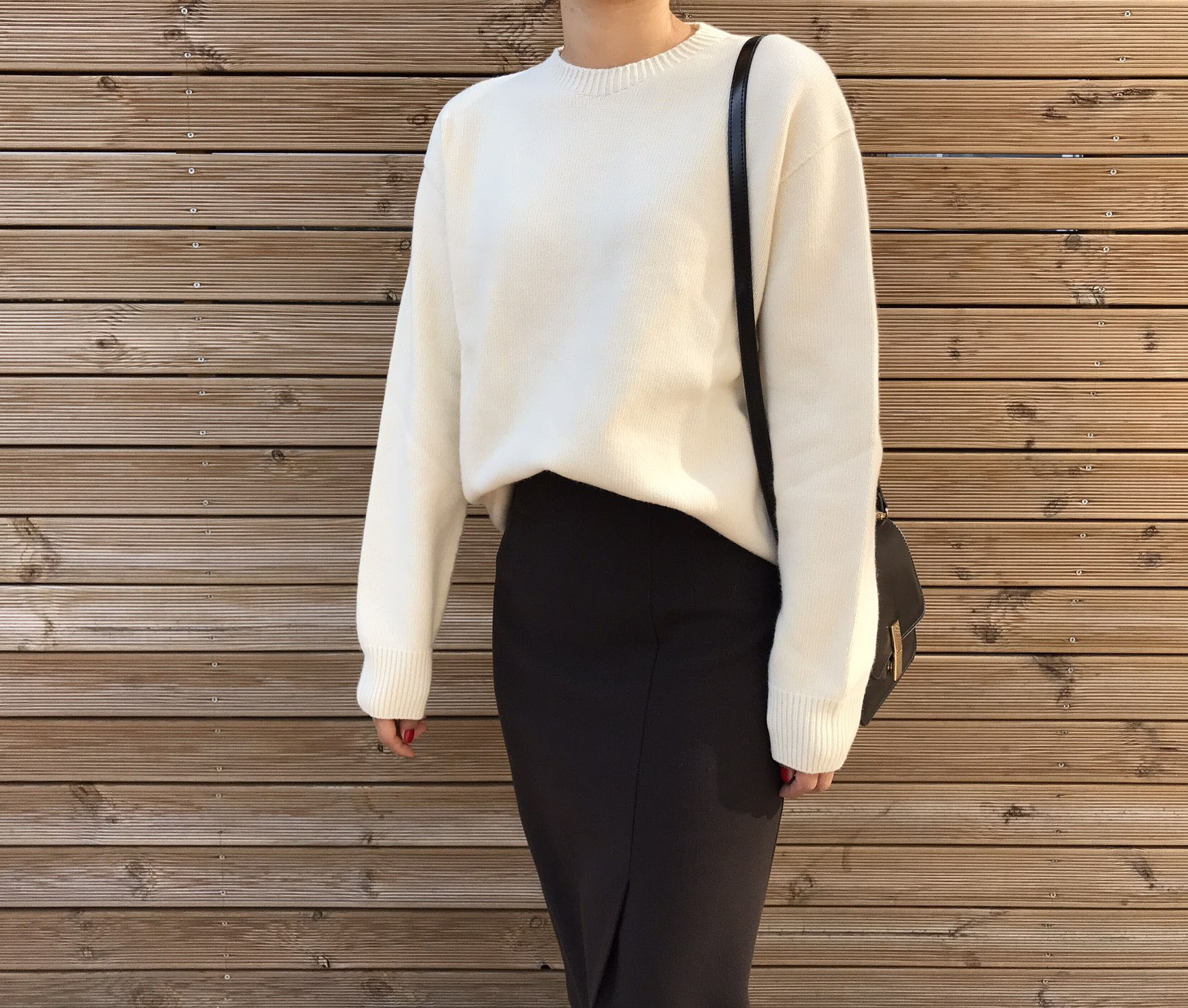 Autumn H line high waist long skirts coordination 