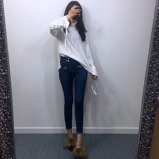 Korea Jeans Pants Jincheng Skinny Vickers Denim Pa