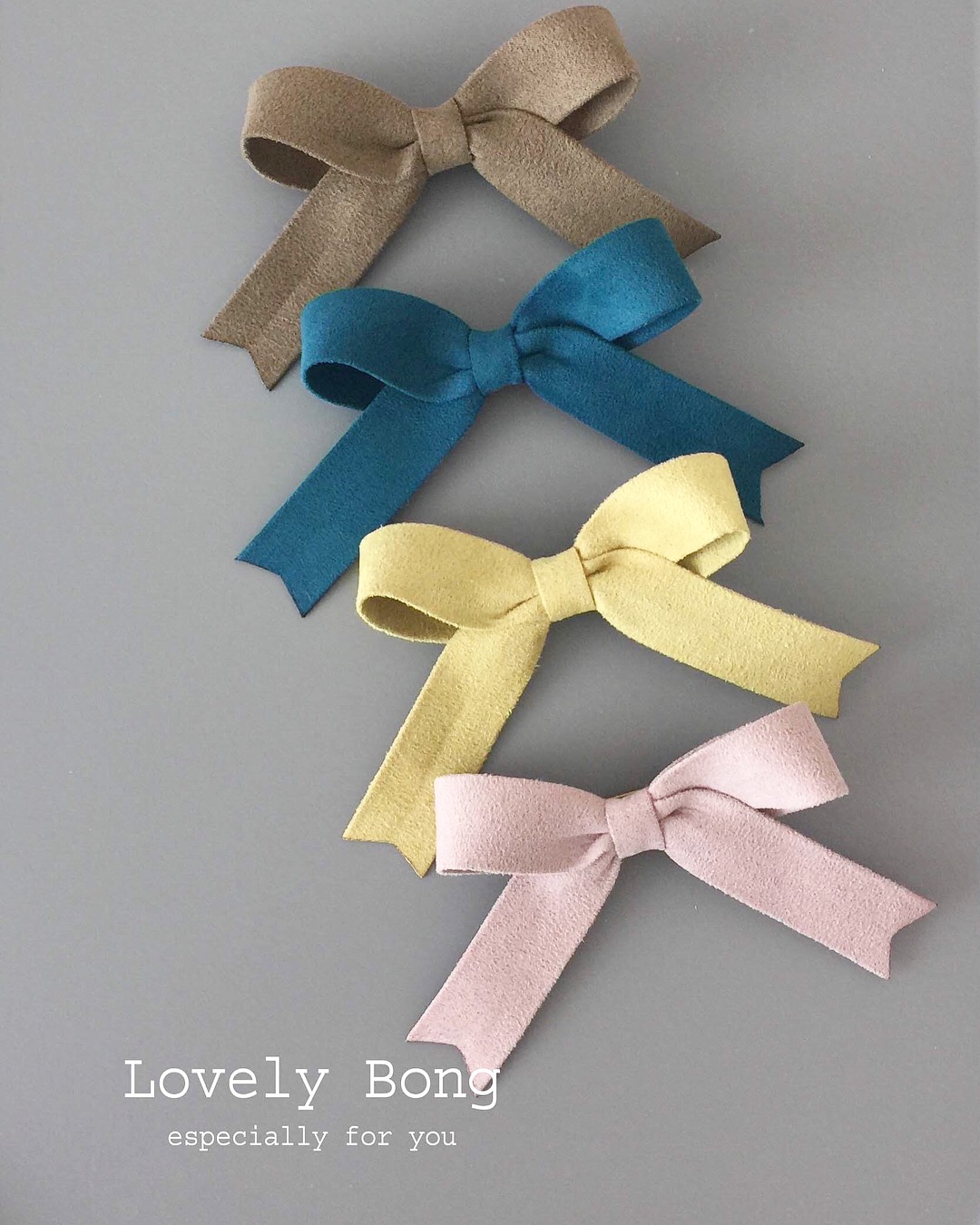 Hair Accessories Suede Ribbon Pin Toddler Hairpin 