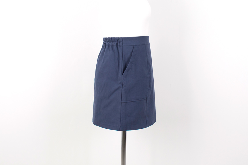 Pocket Detail Mini Skirt Lovely Pastel Campus Look