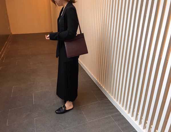 Shine Long Pleated Skirt Twill Girls Twenties Autu