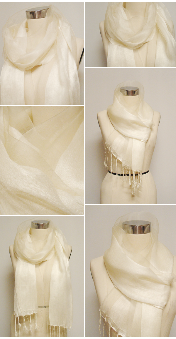 Balloon Silk 50% Color Scarf Scarf 7 Color Fall Ch