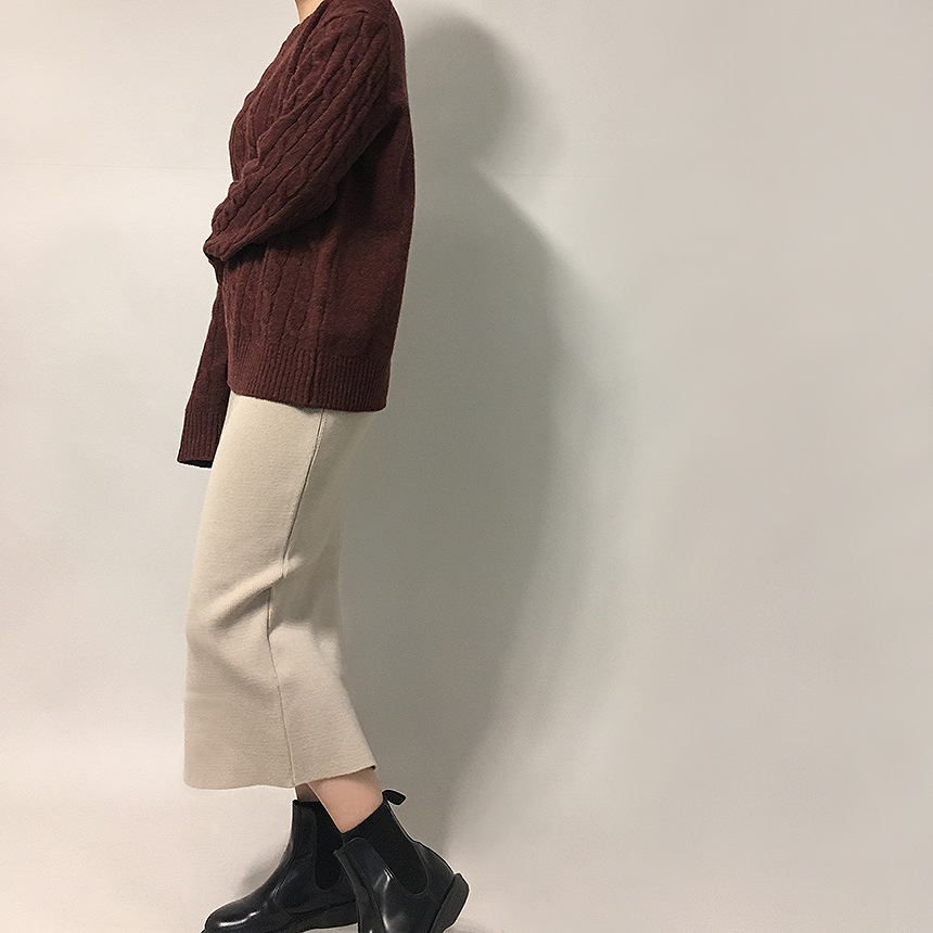 Second Beige Goliath Cut Skirt 3color Girls Long S