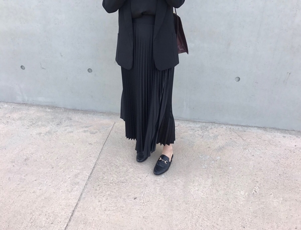 Shine Long Pleated Skirt Twill Girls Twenties Autu