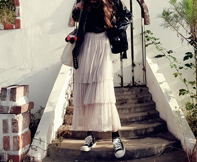 Kang Kang Long Skirt Sun My Way Chiffon Autumn Ben