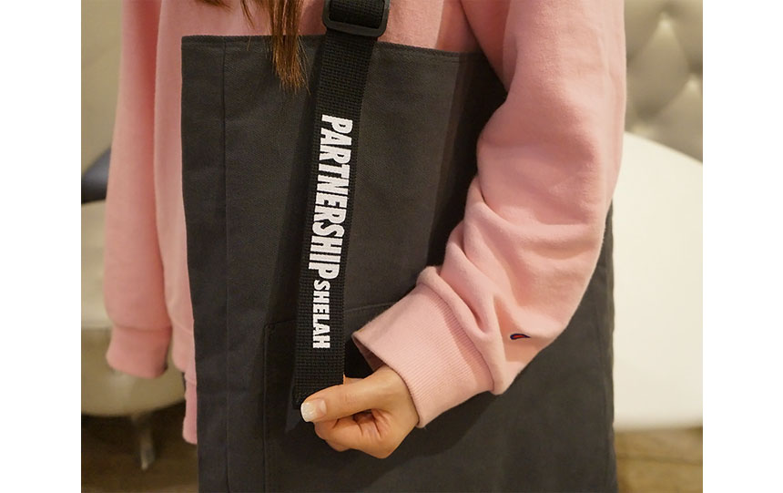 Shoulder Pocket Eco Back Lettering Canvas Bag Dail