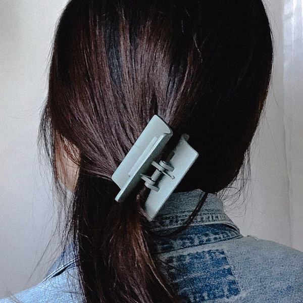 Hair Accessories Matte Black Square Pincers Lovely