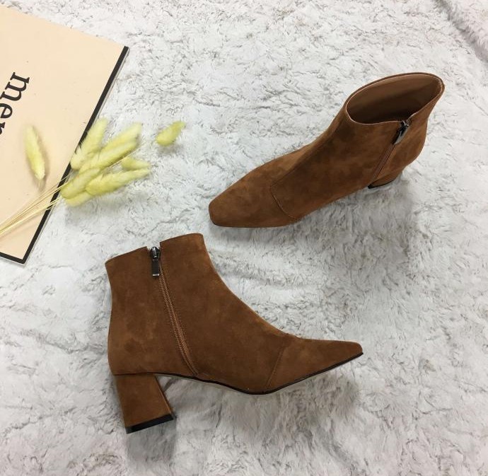 Daily Suede Angle Boots 3045