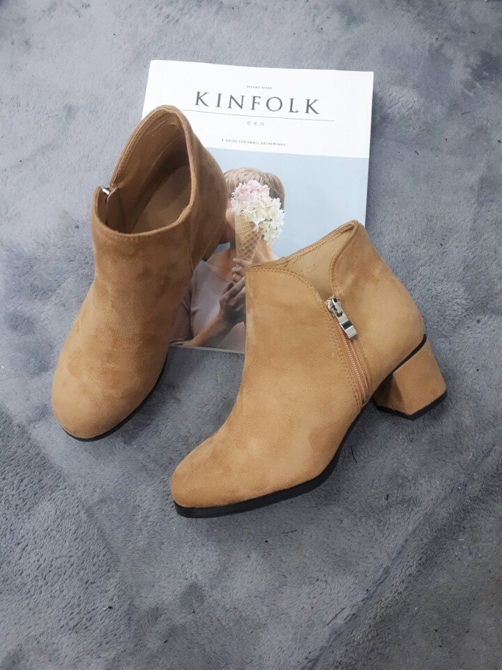 Women's Sesame Angle Boots Ankle Booty Shoes Mi