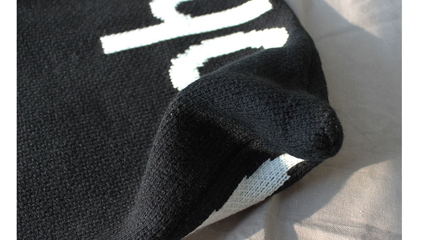 Double knit eco bag Shoulder bag Knit bag Winter k