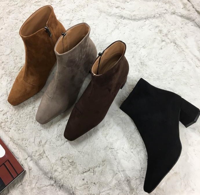 Daily Suede Angle Boots 3045