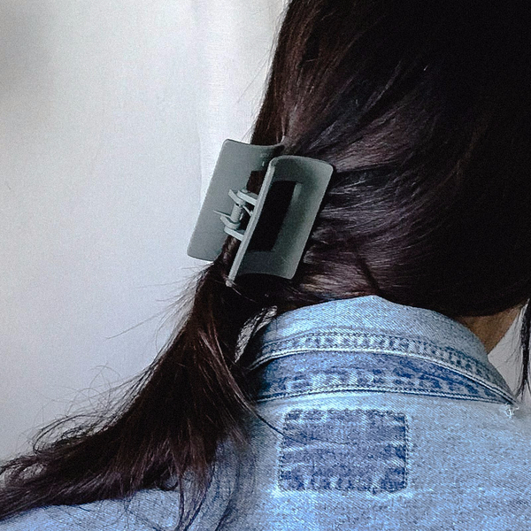 Hair Accessories Matte Black Square Pincers Lovely